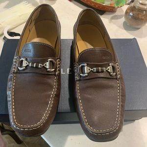 Geox brown loafers